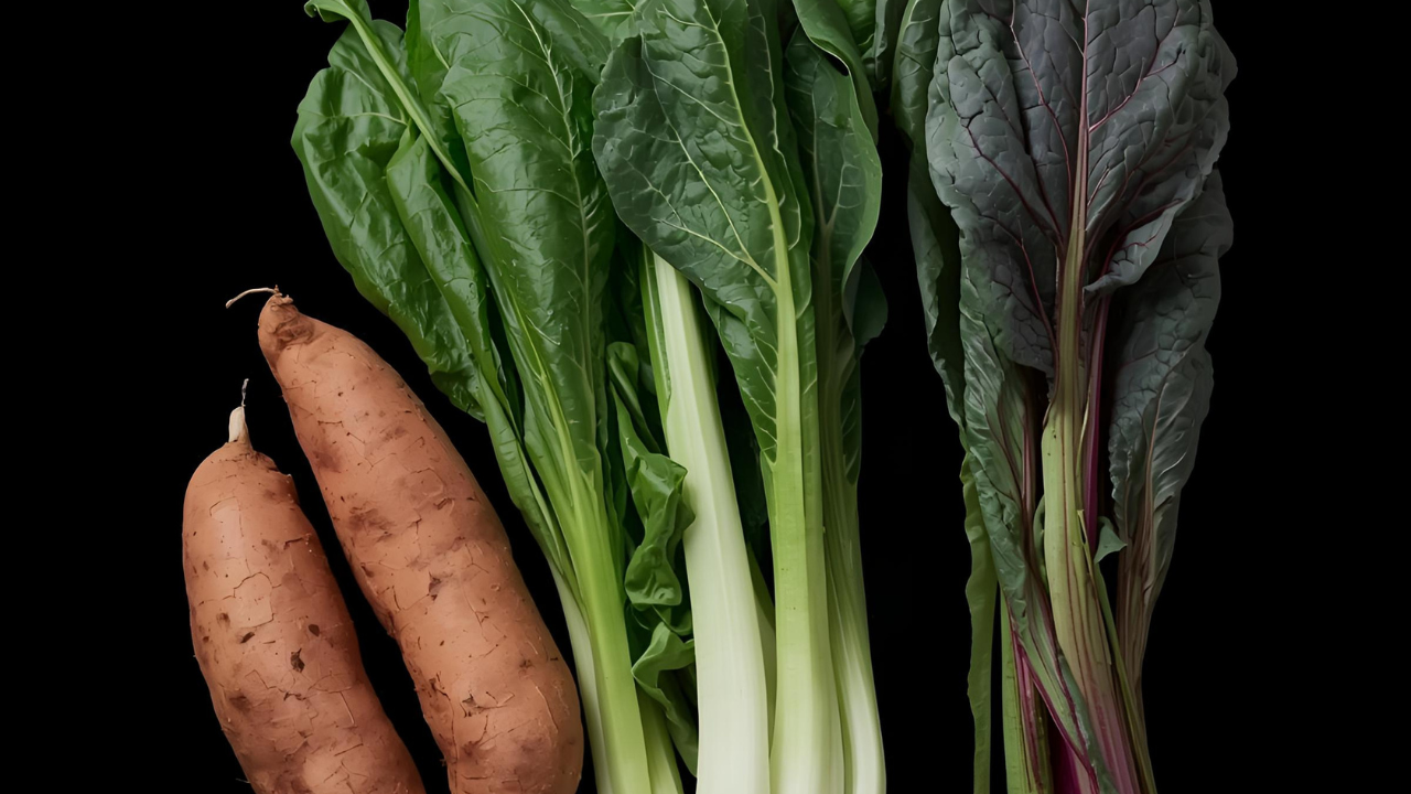 Sweet Potato, Swiss Chard and Bok Choy
