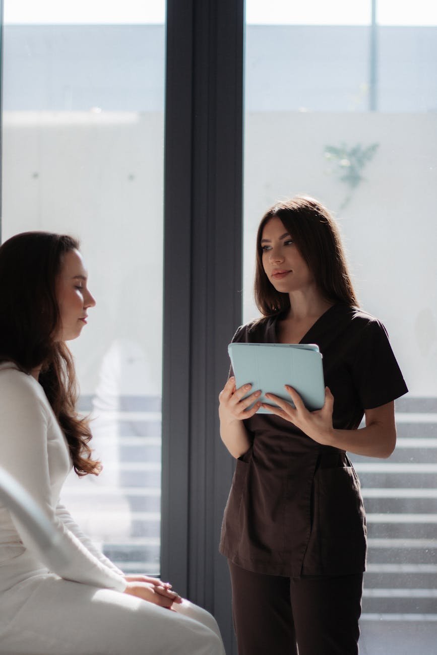 consultation with healthcare professional indoors